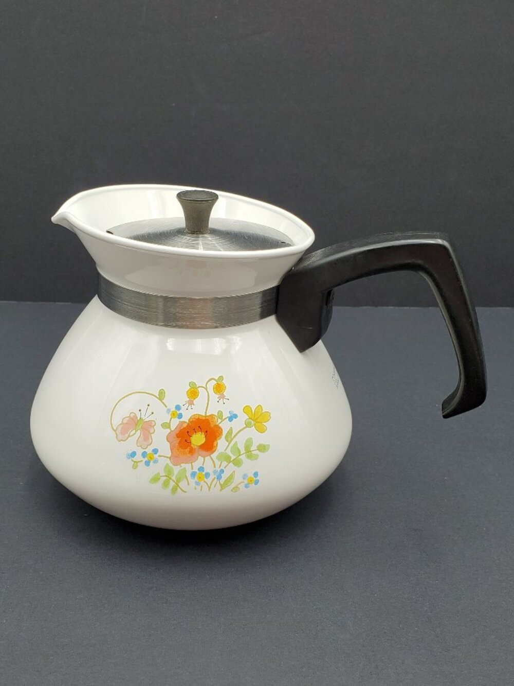 Corningware Wildflower Teapot Corning Floral 6 Cup Kettle Coffeepot